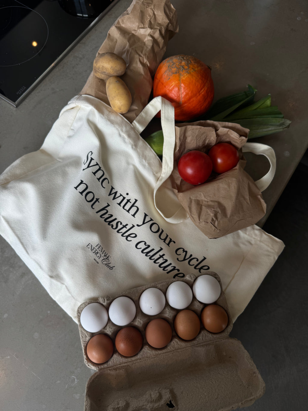 "Hustle culture" Statement Jutebeutel