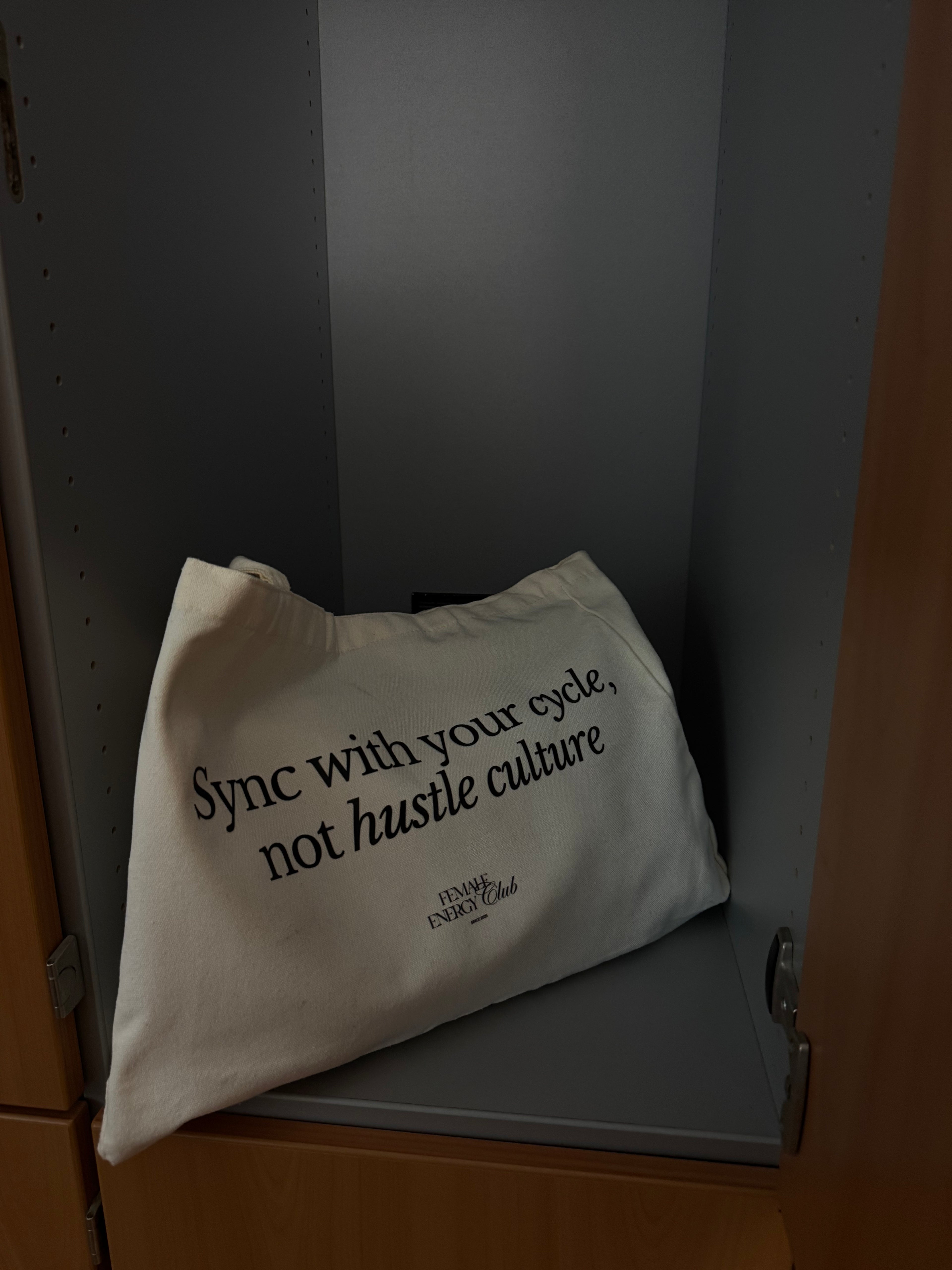 "Hustle culture" Statement Jutebeutel